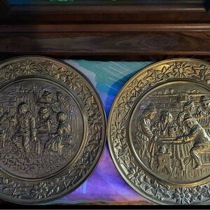 Vintage Brass Decorative Wall Plates